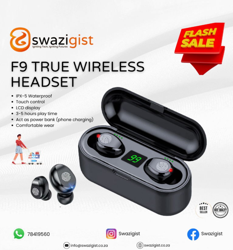 F9-34 Power Bank True Wireless Stereo Sports Gaming Earbuds Earphones