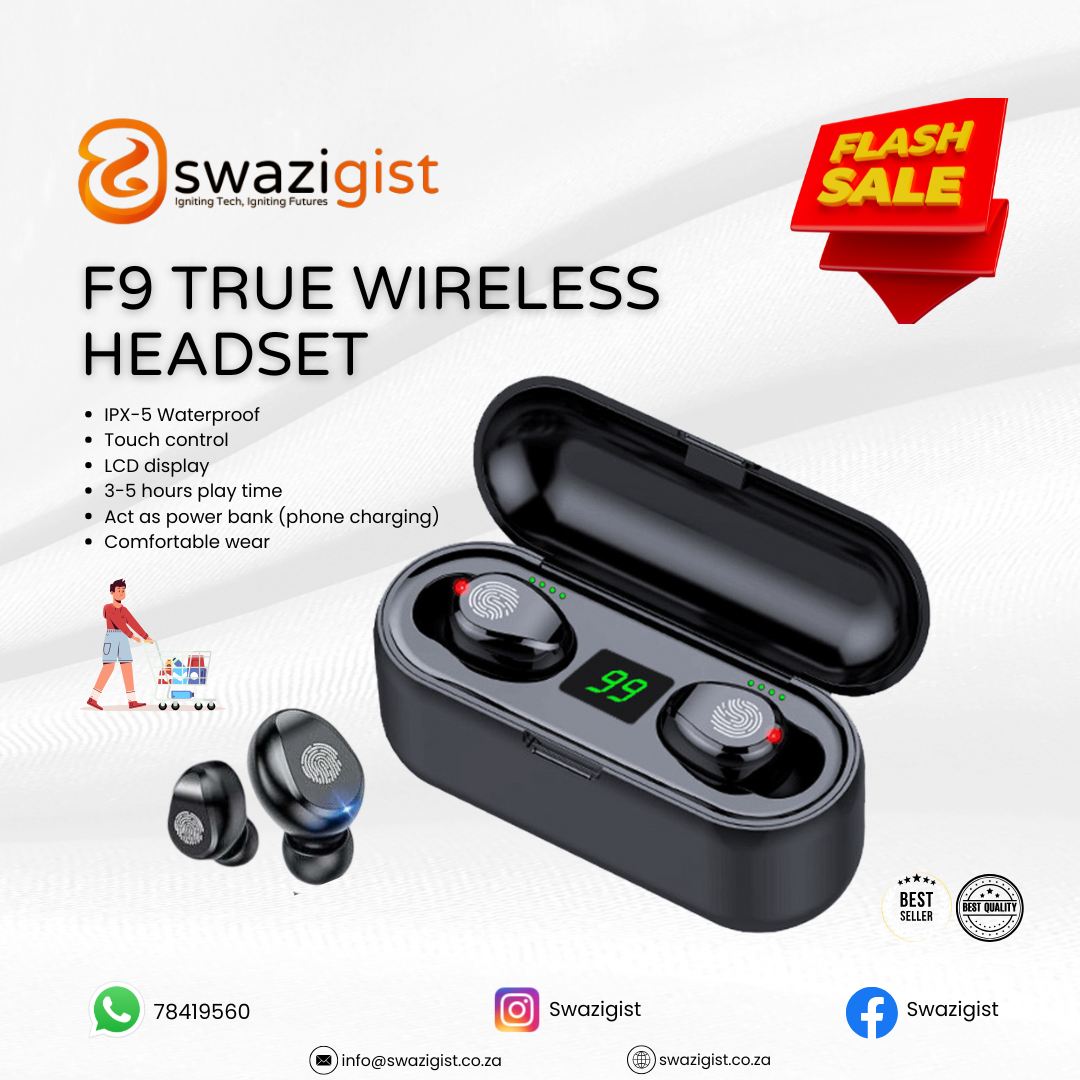 F9-34 Power Bank True Wireless Stereo Sports Gaming Earbuds Earphones